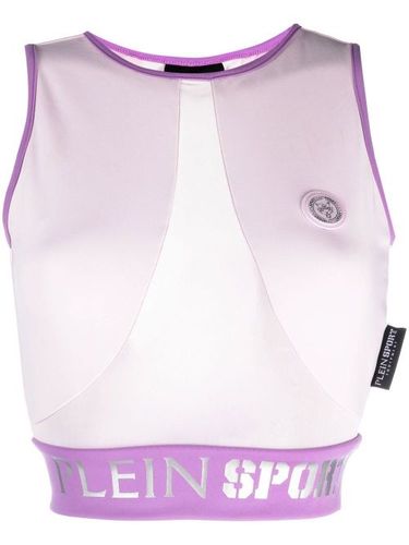 Haut crop à bande logo - Plein Sport - Modalova