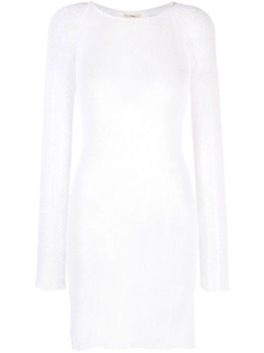 Robe courte Andy en maille ajourée - Ambra Maddalena - Modalova