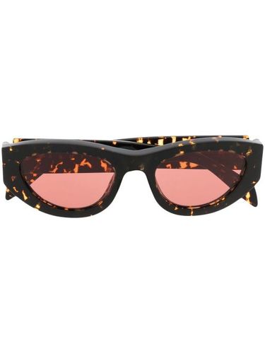 Lunettes de soleil à effet écailles de tortue - Marni Eyewear - Modalova