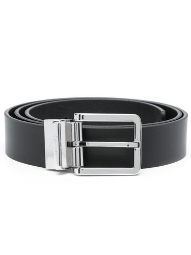 Ceinture en cuir à double boucles - Calvin Klein - Modalova