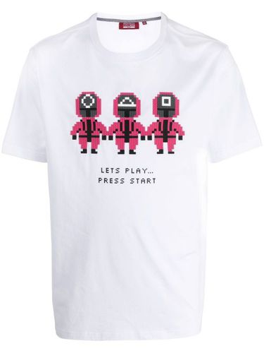 T-shirt Pink Trio à imprimé graphique - Mostly Heard Rarely Seen 8-Bit - Modalova