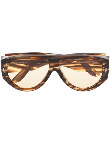 Lunettes de soleil à effet écaille de tortue - TOM FORD Eyewear - Modalova