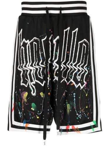 Short de sport à effet taches de peinture - Haculla - Modalova
