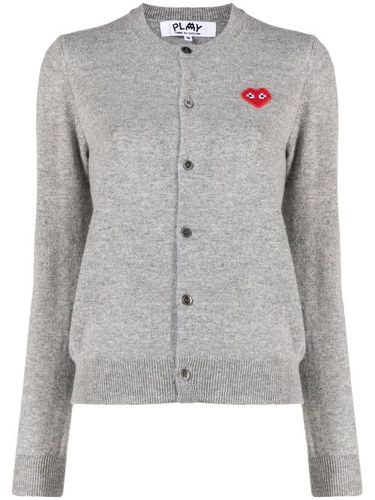 Cardigan en laine à logo imprimé - Comme Des Garçons Play - Modalova