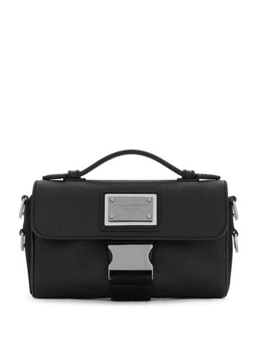 Sac porté épaule à plaque logo - Dolce & Gabbana - Modalova