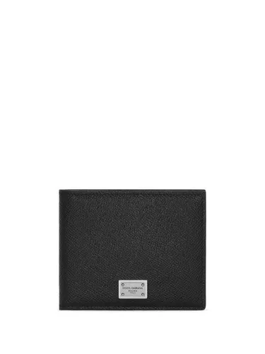 Portefeuille en cuir à logo - Dolce & Gabbana - Modalova