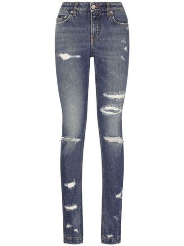Jean skinny Girly à effet usé - Dolce & Gabbana - Modalova