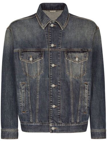 Veste en jean à effet usé - Dolce & Gabbana - Modalova