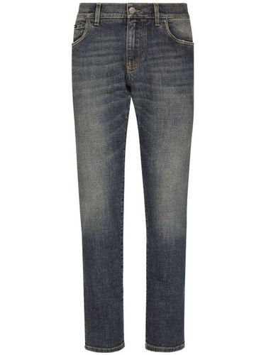 Jean skinny à logo appliqué - Dolce & Gabbana - Modalova