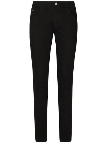 Jean skinny à logo appliqué - Dolce & Gabbana - Modalova