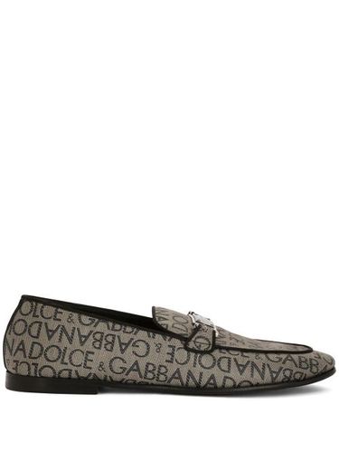 Mocassins à logo en jacquard - Dolce & Gabbana - Modalova