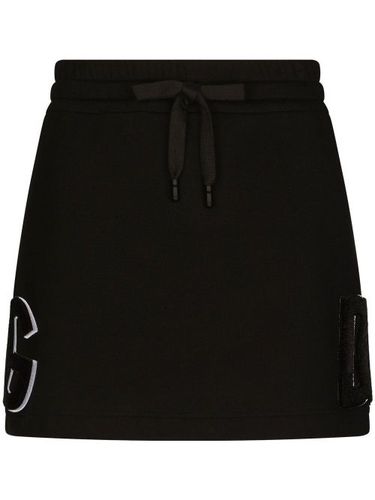 Minijupe à patch logo - Dolce & Gabbana - Modalova