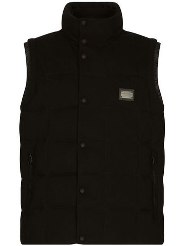 Gilet matelassé à logo - Dolce & Gabbana - Modalova