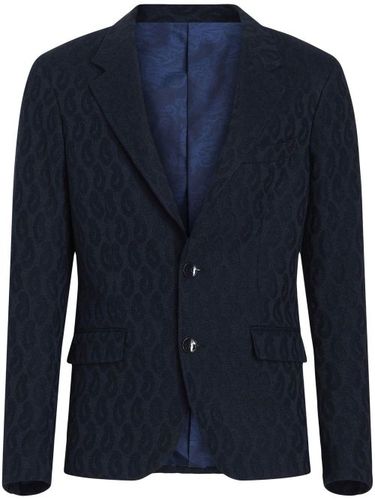 Blazer boutonné à motif cachemire en jacquard - ETRO - Modalova