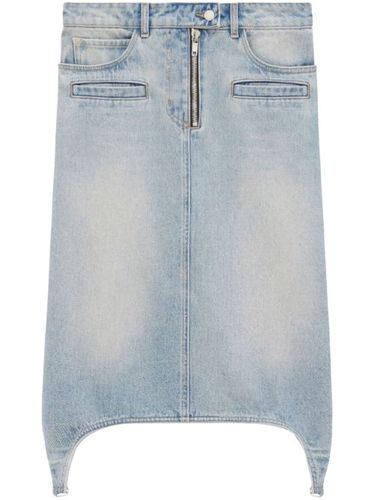 Jupe en jean à coupe mi-longue - Courrèges - Modalova