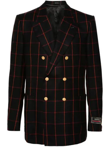 Gucci blazer à patch logo - Noir - Gucci - Modalova