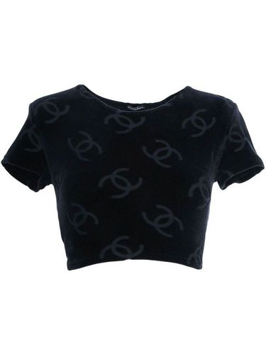 Haut crop à logo CC (années 1990) - CHANEL Pre-Owned - Modalova