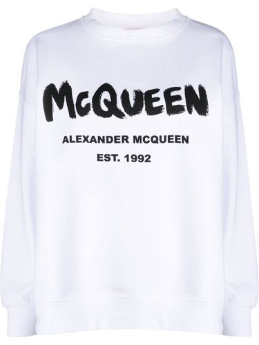 Sweat en coton à logo imprimé - Alexander McQueen - Modalova