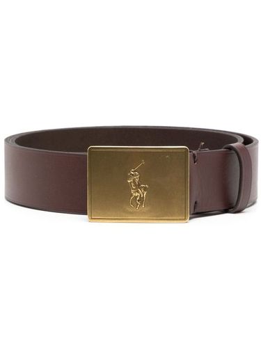 Ceinture Polo Pony en cuir - Polo Ralph Lauren - Modalova