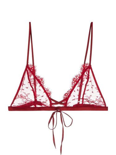 Soutien-gorge transparent à fleurs brodées - Kiki de Montparnasse - Modalova