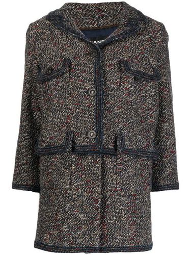 Veste en tweed à design superposé - CHANEL Pre-Owned - Modalova