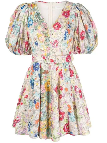 Robe courte Clover à fleurs - ZIMMERMANN - Modalova