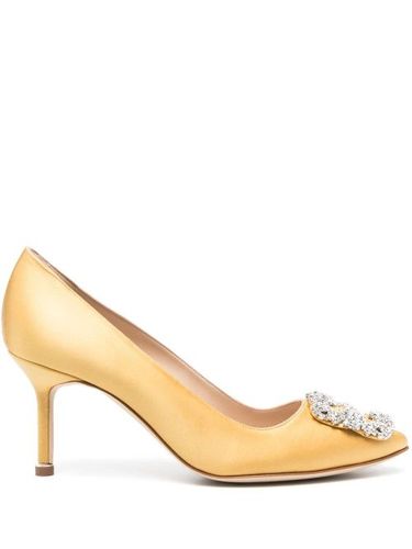 Escarpins Hangisi 70 mm à boucle ornée de cristal - Manolo Blahnik - Modalova
