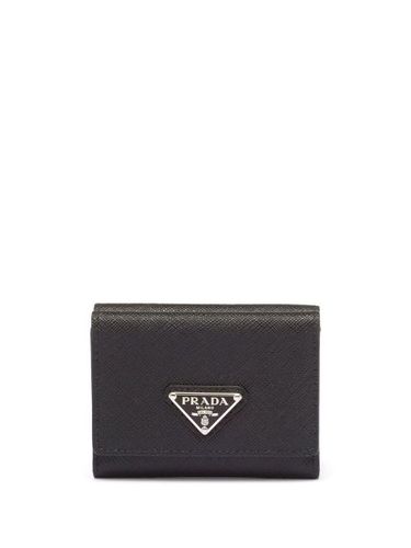 Petit portefeuille à plaque logo - Prada - Modalova