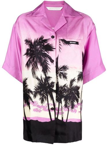 Chemise imprimée à manches courtes - Palm Angels - Modalova