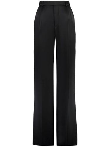 Pantalon droit à design plissé - Saint Laurent - Modalova