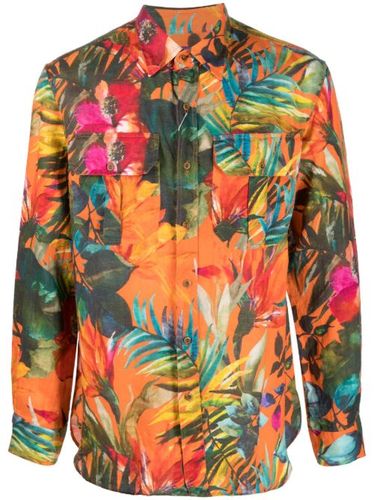 Chemise en lin à fleurs - Ralph Lauren Purple Label - Modalova