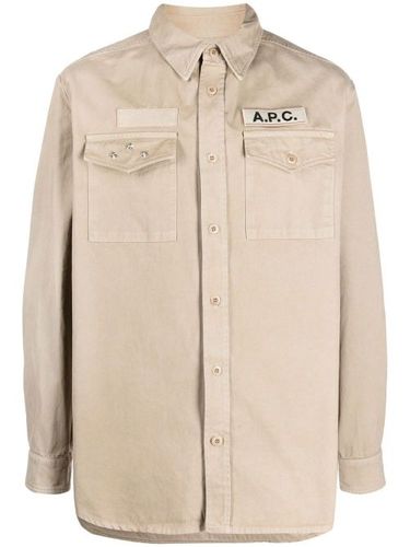 Surchemise à patch logo - A.P.C. - Modalova
