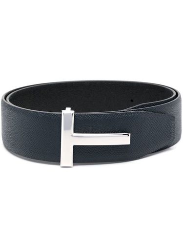 Ceinture en cuir à boucle logo T - TOM FORD - Modalova