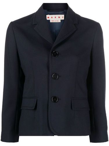 Marni blazer à patch logo - Bleu - Marni - Modalova