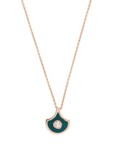 Collier Fish for Love en rose 18ct pavé de diamants - Selim Mouzannar - Modalova