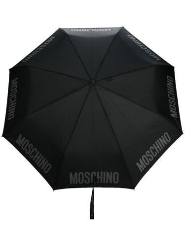 Parapluie compact à logo imprimé - Moschino - Modalova