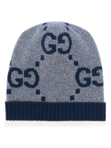 Bonnet en cachemire à motif GG Supreme - Gucci - Modalova