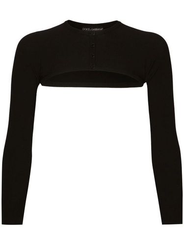 Cardigan crop à boutonnière - Dolce & Gabbana - Modalova