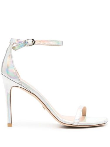 Sandales à effet métallisé 100 mm - Stuart Weitzman - Modalova