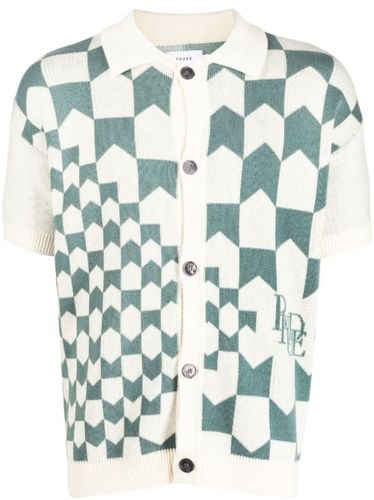 Polo en maille à carreaux - RHUDE - Modalova