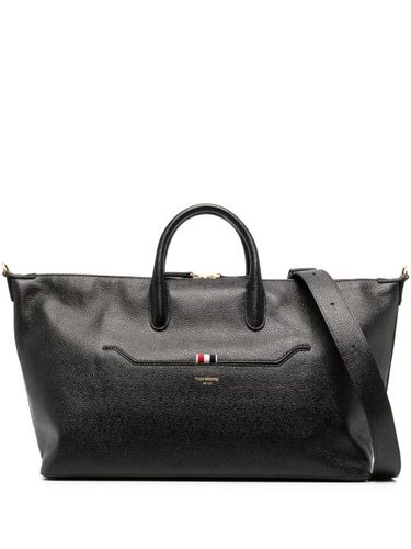 Sac fourre-tout en cuir à bandes RWB - Thom Browne - Modalova