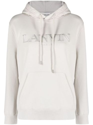 Hoodie en coton à logo brodé - Lanvin - Modalova
