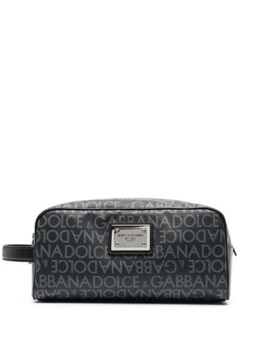 Trousse de toilette à logo imprimé - Dolce & Gabbana - Modalova