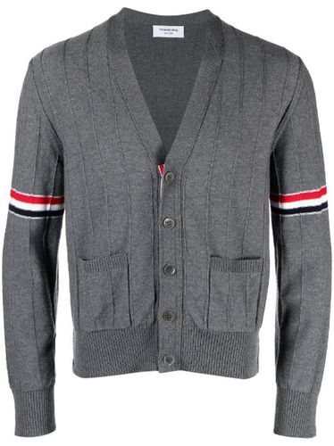 Cardigan à bande tricolore - Thom Browne - Modalova