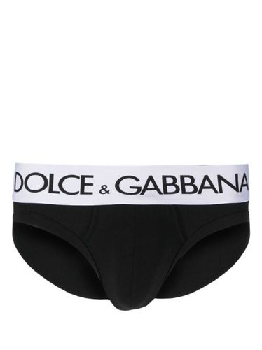 Slip à bande logo - Dolce & Gabbana - Modalova