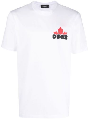 T-shirt en coton à logo imprimé - DSQUARED2 - Modalova