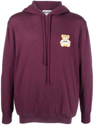 Hoodie en laine vierge à logo Teddy Bear - Moschino - Modalova