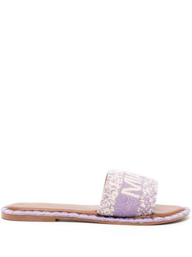Sandales en cuir Miami à détails de perles - DE SIENA SHOES - Modalova