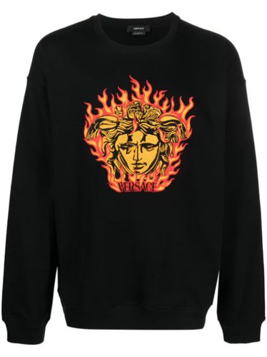 Sweat à motif Medusa brodé - Versace - Modalova