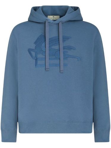 Hoodie en coton à logo brodé - ETRO - Modalova